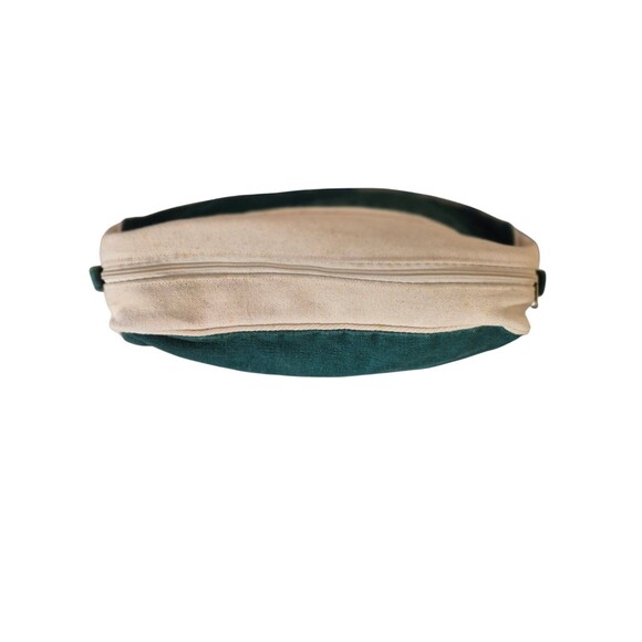 Boundry Waters Vintage Canvas Toiletry Bag Mallard Print Green White - Picture 3 of 6